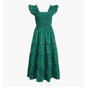 NWOT Hill House XS Nap Dress in Emerald Trellis